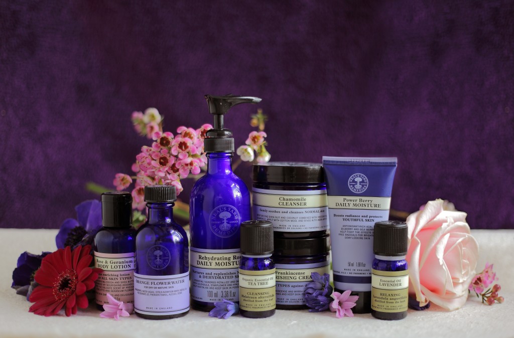 The range of Neals Yard facial products